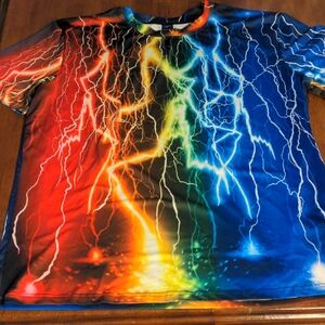 5/$20. Colorful Lightning Men's Tee Shirt